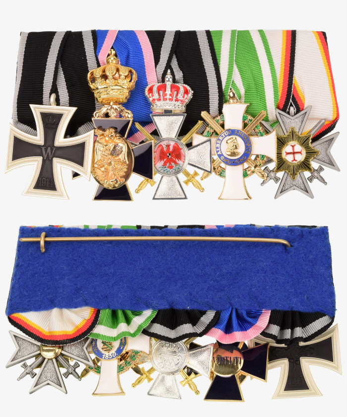 Order clasp Iron Cross, Order of St. Michael, Red Eagle Order, Albrecht Order, Waldeck Pyrmont